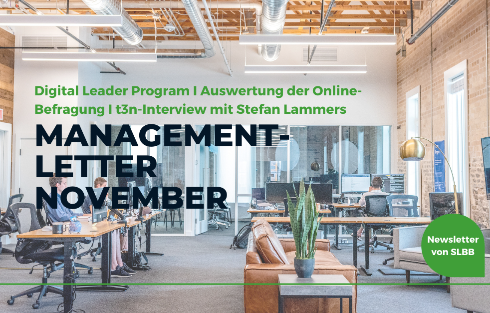 Management-Letter November 2020: Digital Leader Program, Online-Befragung, t3n-Interview